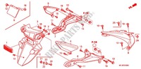 PARAFANGO POSTERIORE per Honda CBR 600 RR WHITE 2010