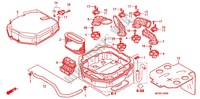 COPERTURA ANTERIORE/FILTRO ARIA per Honda ST 1300 ABS 2010