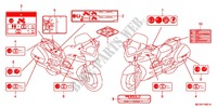 ETICHETTA CAUZIONE (2) per Honda PAN EUROPEAN 1300 ABS 2012