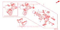 CALIBRO FRENO POSTERIORE per Honda CBR 1000 RR FIREBLADE BLACK 2014