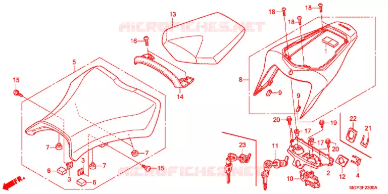SELLA Honda MOTO 1000 CBR 2014  CBR1000RRE