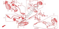 FRECCIA LAMPEGGIATORE (CBR1000RR9,A,B/RA9,A,B) per Honda CBR 1000 RR ABS REPSOL 2009