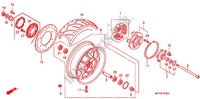 RUOTA POSTERIORE per Honda VT 1300 C FURY ABS 2011