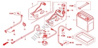 BARDATURA FILO/BATTERIA per Honda FOURTRAX 420 RANCHER 4X4 Manual Shift CAMO 2010