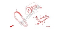 CATENA CAMMA/TENSIONE per Honda FOURTRAX 420 RANCHER 4X4 Manual Shift RED 2010