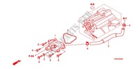 COPERTINA POMPA ACQUA per Honda FOURTRAX 420 RANCHER 4X4 Manual Shift RED 2010