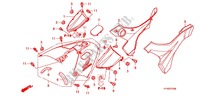 COPERTURA CORPO/SCATOLA BAGAGLI/ PORTATORE BAGAGLI per Honda FOURTRAX 420 RANCHER 4X4 Manual Shift RED 2010