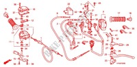 LEVA MANIGLIA/INTERRUTTORE/CAVO(1) per Honda FOURTRAX 420 RANCHER 4X4 Manual Shift RED 2010