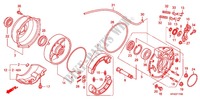 PANNELLO FRENO POSTERIORE per Honda FOURTRAX 420 RANCHER 4X4 Manual Shift RED 2010