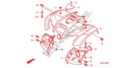 PARAFANGO ANTERIORE per Honda FOURTRAX 420 RANCHER 4X4 Manual Shift RED 2010