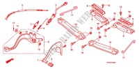 PEDALE/GRADINO per Honda FOURTRAX 420 RANCHER 4X4 Manual Shift RED 2010