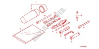 UTENSILI/SCATOLA BATTERIA per Honda FOURTRAX 420 RANCHER 4X4 Manual Shift RED 2010
