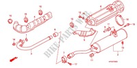 SMORZATORE SCARICO(2) per Honda FOURTRAX 420 RANCHER 4X4 Manual Shift RED 2010