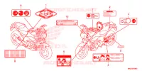 ETICHETTA CAUZIONE(1) per Honda NC 750 S ABS 2016