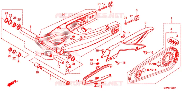 BRACCIO OSCILLANTE/CASSA CATENA Honda SCOOTER 750 INTEGRA 2016  NC750DG