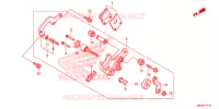 CALIBRO FRENO PARCHEGGIO per Honda NC 750 X ABS DCT SPECIAL 2016