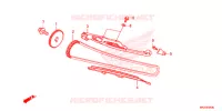 CATENA CAMMA/TENSIONE per Honda NC 750 X ABS DCT SPECIAL 2016