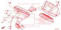 COPERTURA ANTERIORE/FILTRO ARIA per Honda NC 750 X ABS DCT SPECIAL 2016