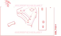 COPERTURA CENTRO/COPERTURA CORPO per Honda NC 750 X ABS DCT SPECIAL 2016