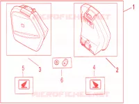 KIT BORSE LATERALI 29L per Honda NC 750 X ABS DCT SPECIAL 2016