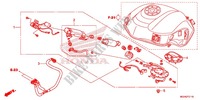 SERBATOIO COMBUSTIBILE/POMPA COMBUSTIBILE per Honda CROSSTOURER 1200 ABS RED 2016