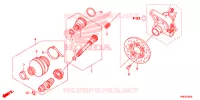 FORCA POSTERIORE/ALBERO ELICA(2) per Honda FOURTRAX 500 FOREMAN RUBICON DCT 2016