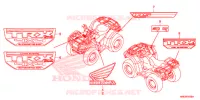 MARCHIO/EMBLEMA per Honda FOURTRAX 500 FOREMAN RUBICON DCT 2016