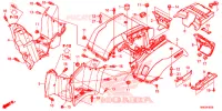 PARAFANGO POSTERIORE per Honda FOURTRAX 500 FOREMAN RUBICON DCT 2016