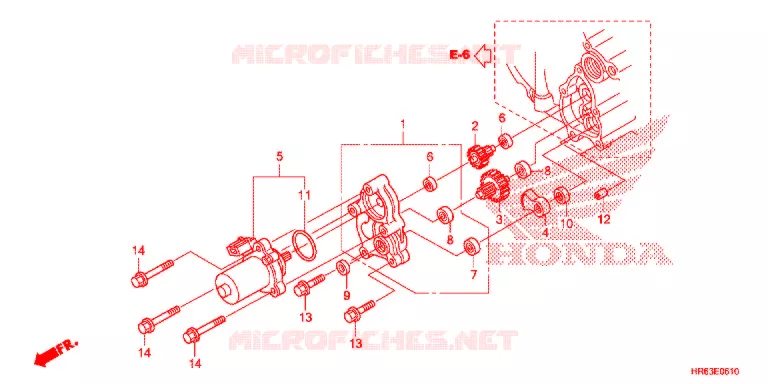 MOTORINO DI COMANDO Honda ATV 500 FOURTRAX 2016  TRX500FA5G