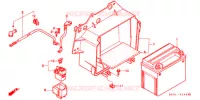 BARDATURA FILO/BATTERIA per Honda FORESIGHT 250 SE 2001