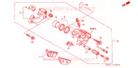 CALIBRO FRENO POSTERIORE per Honda FORESIGHT 250 SE 2001