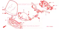 CONDOTTO MANIGLIA/COPERTURA MANIGLIA per Honda FORESIGHT 250 SE 2001