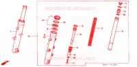 FORCELLA ANTERIORE per Honda FORESIGHT 250 SE 2001