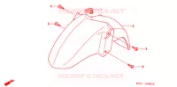 PARAFANGO ANTERIORE per Honda FORESIGHT 250 SE 2001