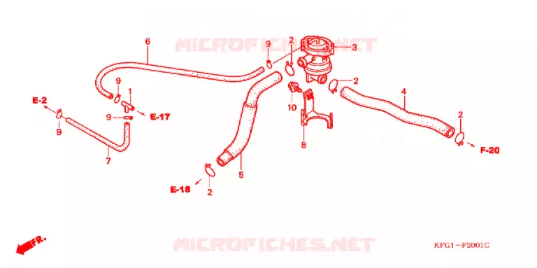 VALVOLA INIEZIONE ARIA Honda SCOOTER 250 FORSIGHT 2001  FES250SEX