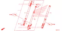 FORCELLA ANTERIORE per Honda MSX 125 2013