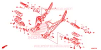 GRADINO/PEDALE per Honda MSX 125 2013