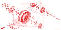 RUOTA POSTERIORE per Honda MSX 125 2013