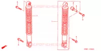 CUSCINO POSTERIORE(2) per Honda FORZA 250 X CUSTOMIZED 2003