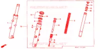FORCELLA ANTERIORE per Honda FORESIGHT 250 EX 2005