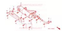 SMORZATORE SCARICO(2) per Honda FORESIGHT 250 EX 2005