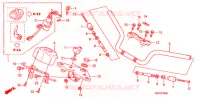 CONDOTTO MANIGLIA/PONTE SOPRA (2) per Honda CBF 125 2011