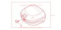 TOP CASE 26L. per Honda CBF 125 2009