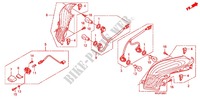 LUCE COMBINAZIONE POST. (FES1257/A7) (FES1507/A7) per Honda S WING 125 FES 2008