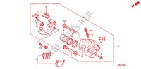 PINZA FRENO POSTERIORE (FES1257/A7) (FES1507/A7) per Honda S WING 150 FES ABS 2007