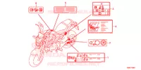 ETICHETTA CAUZIONE (ED,U) per Honda MSX 125 2016