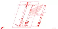 FORCELLA ANTERIORE per Honda MSX 125 2016