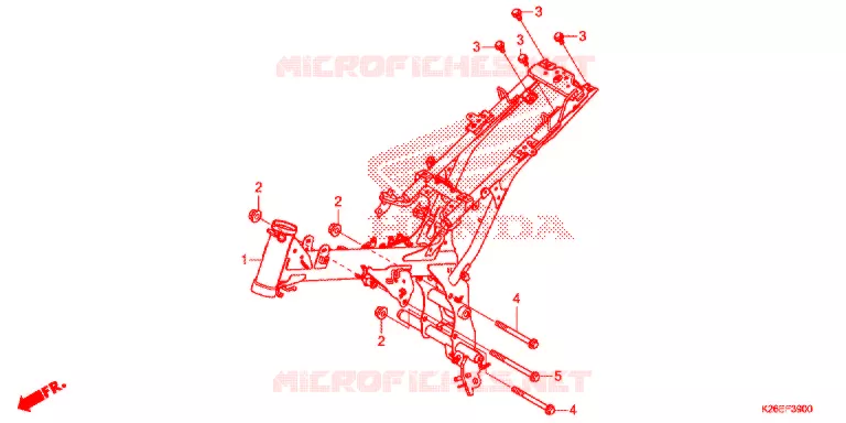 CORPO TELAIO Honda MOTO 125 MSX 2016  MSX125G