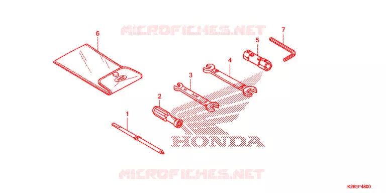 UTENSILI/SCATOLA BATTERIA Honda MOTO 125 MSX 2016  MSX125G