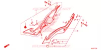 FILTRO ARIA/COPERTURA LATO per Honda CBR 650 F TRICOLORE 2016